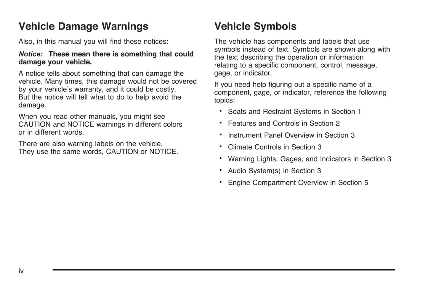 2006 Chevrolet Corvette Owner's Manual | English