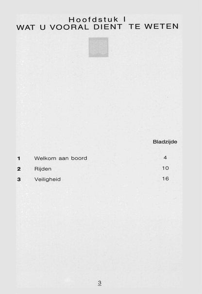 1998-1999 Citroën Xantia Owner's Manual | Dutch