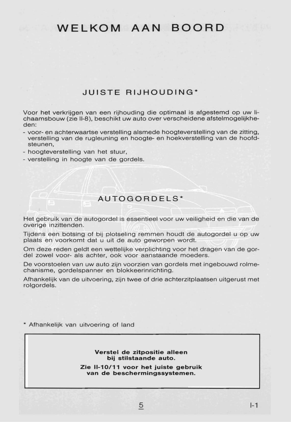 1998-1999 Citroën Xantia Owner's Manual | Dutch