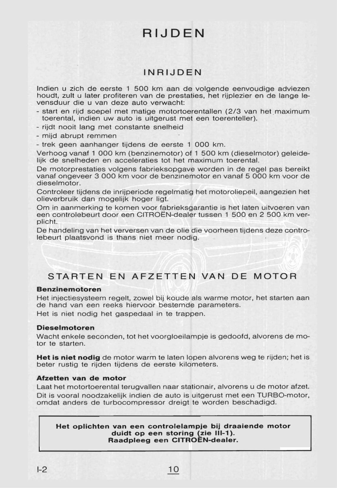 1998-1999 Citroën Xantia Owner's Manual | Dutch