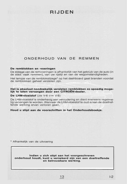 1998-1999 Citroën Xantia Owner's Manual | Dutch