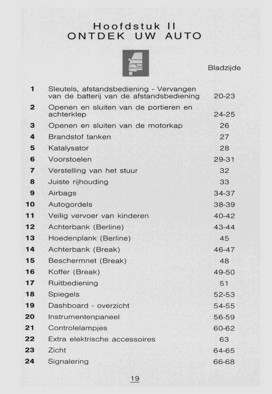 1998-1999 Citroën Xantia Owner's Manual | Dutch