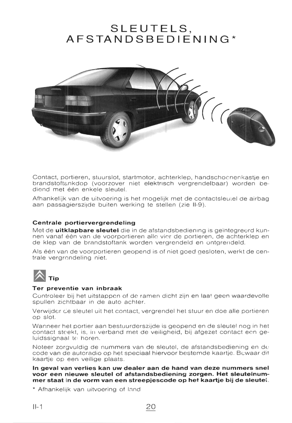 1998-1999 Citroën Xantia Owner's Manual | Dutch