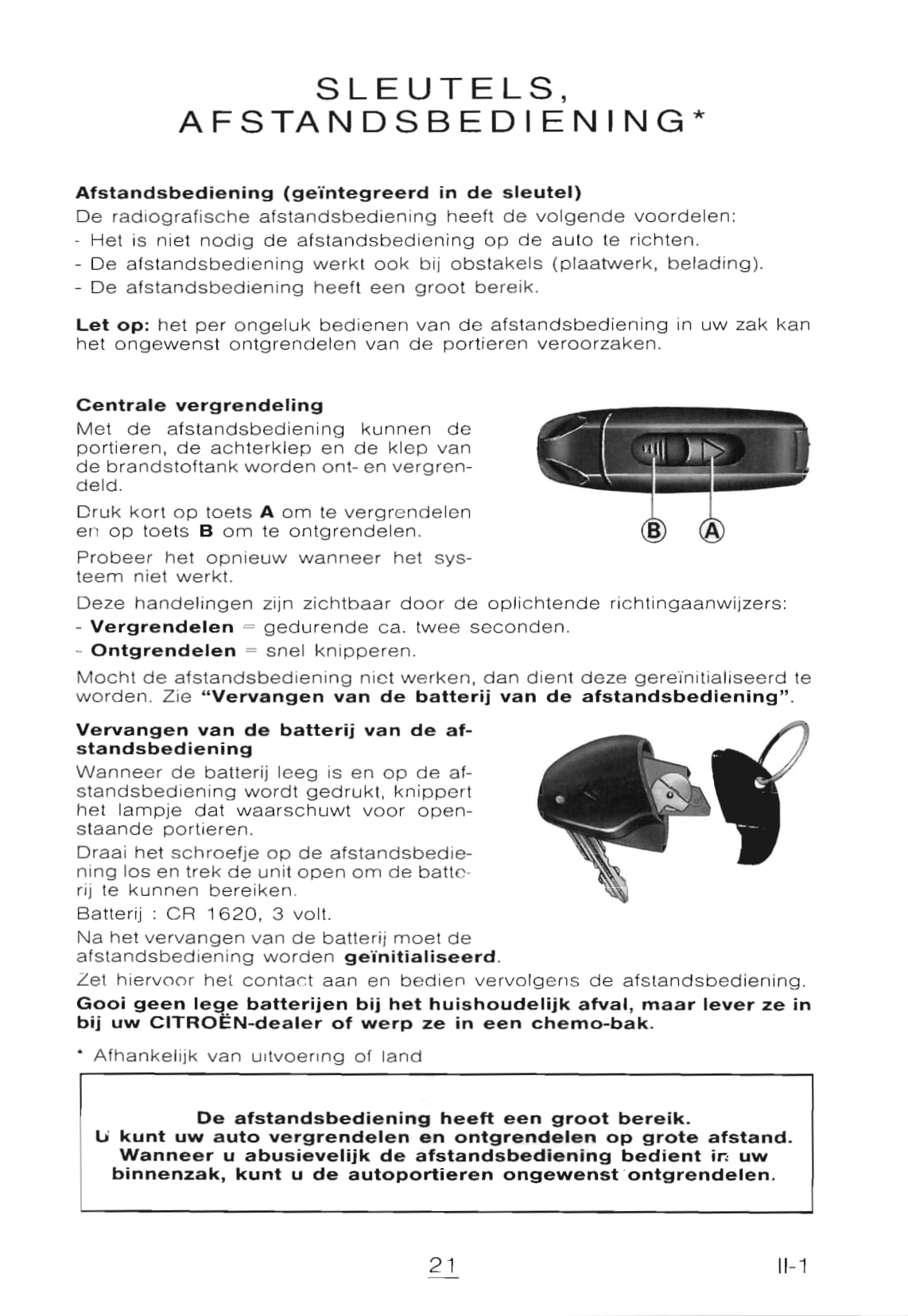 1998-1999 Citroën Xantia Owner's Manual | Dutch