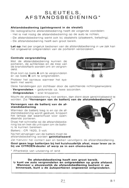 1998-1999 Citroën Xantia Owner's Manual | Dutch