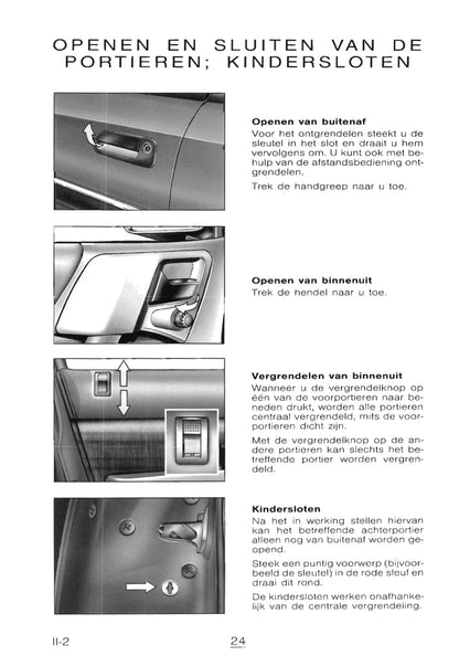 1998-1999 Citroën Xantia Owner's Manual | Dutch