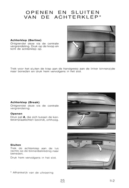 1998-1999 Citroën Xantia Owner's Manual | Dutch