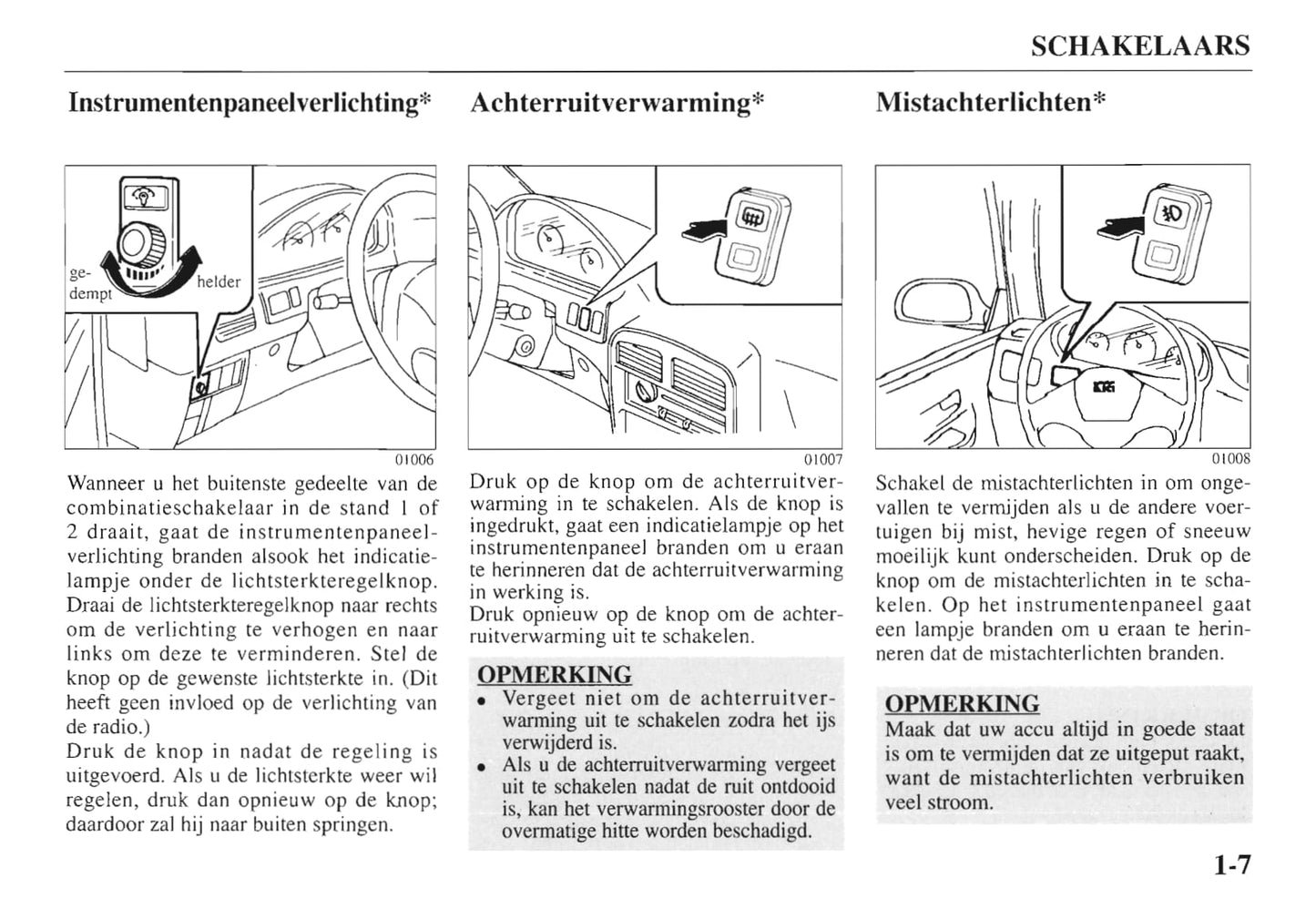 1997-1998 Kia Sportage Bedienungsanleitung | Niederländisch