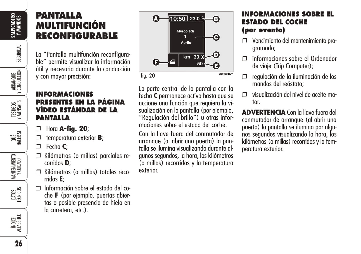 2008-2011 Alfa Romeo Brera Manuel du propriétaire | Espagnol