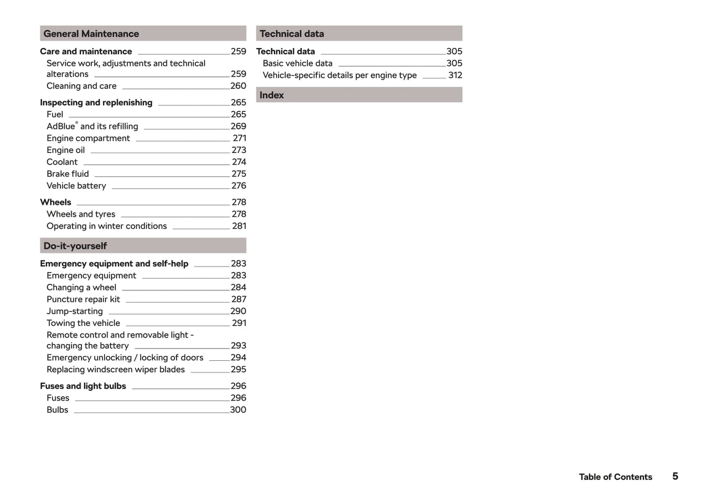 2018-2019 Skoda Octavia Gebruikershandleiding | Engels