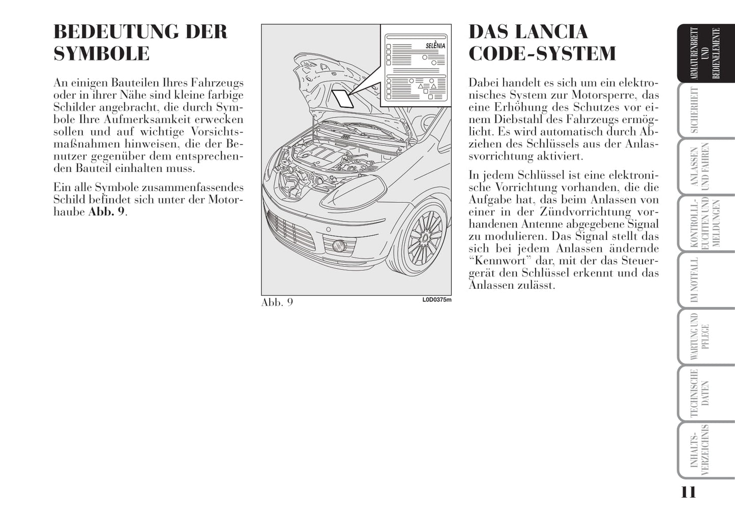 2004-2008 Lanica Musa Owner's Manual | German