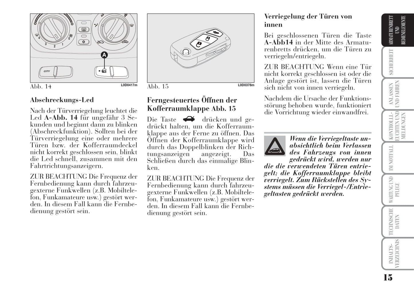 2004-2008 Lanica Musa Owner's Manual | German