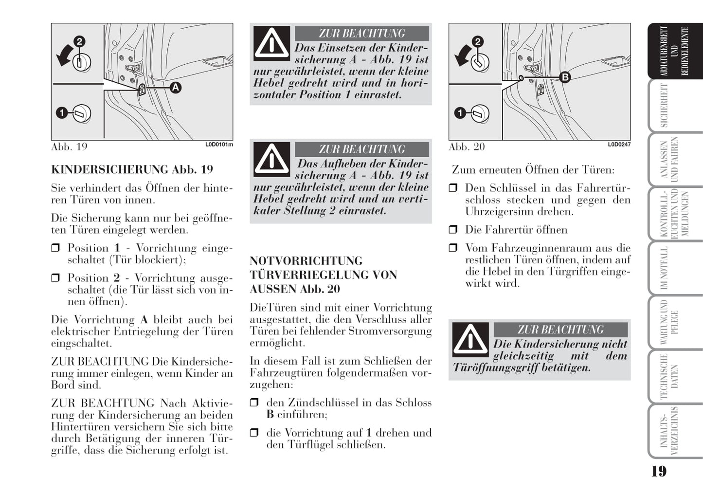 2004-2008 Lanica Musa Owner's Manual | German