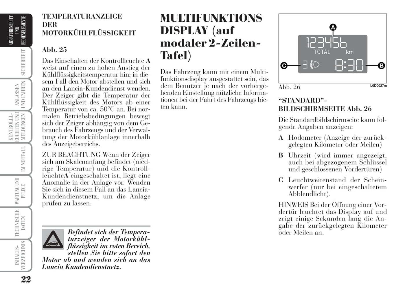 2004-2008 Lanica Musa Owner's Manual | German