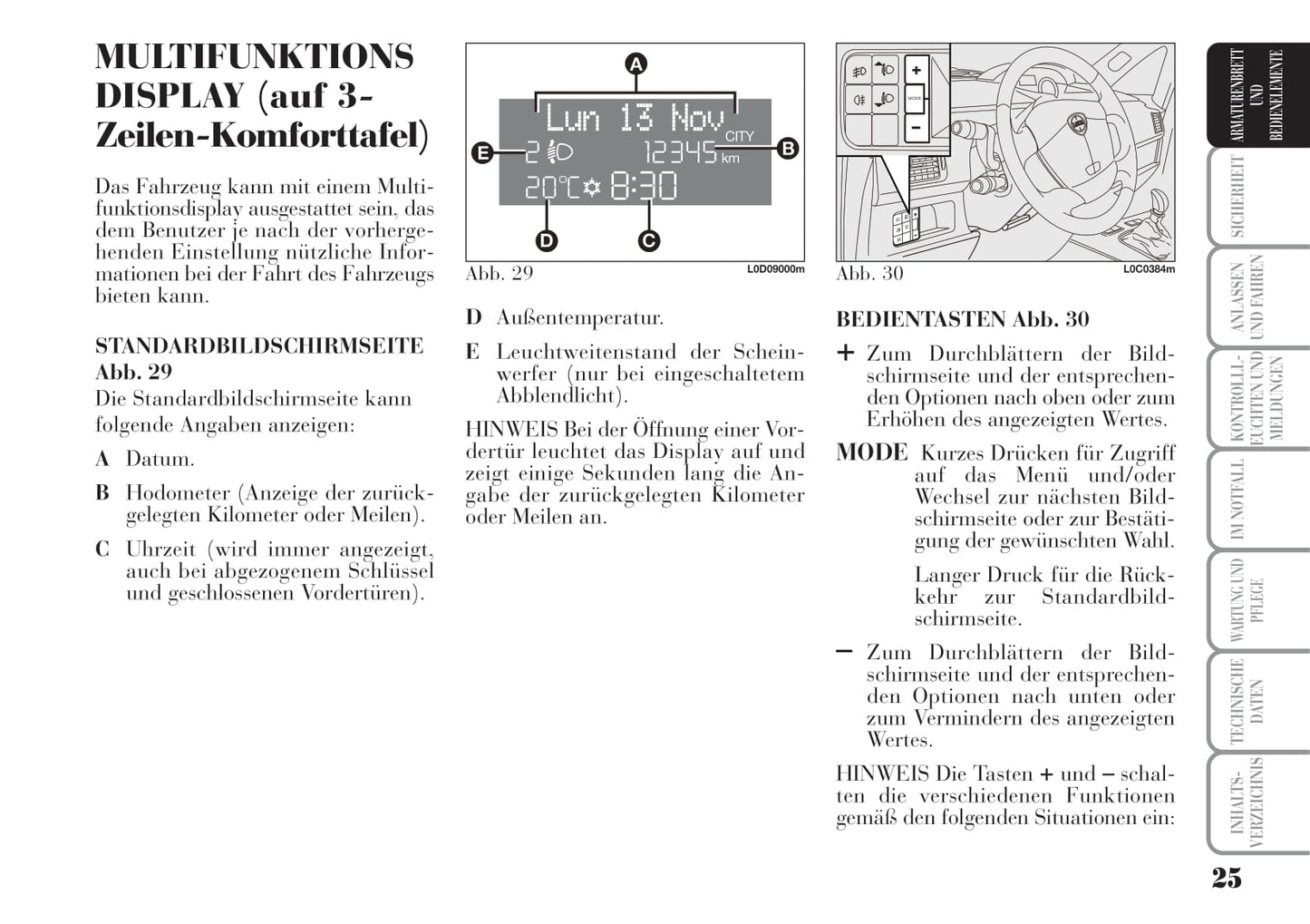 2004-2008 Lanica Musa Owner's Manual | German