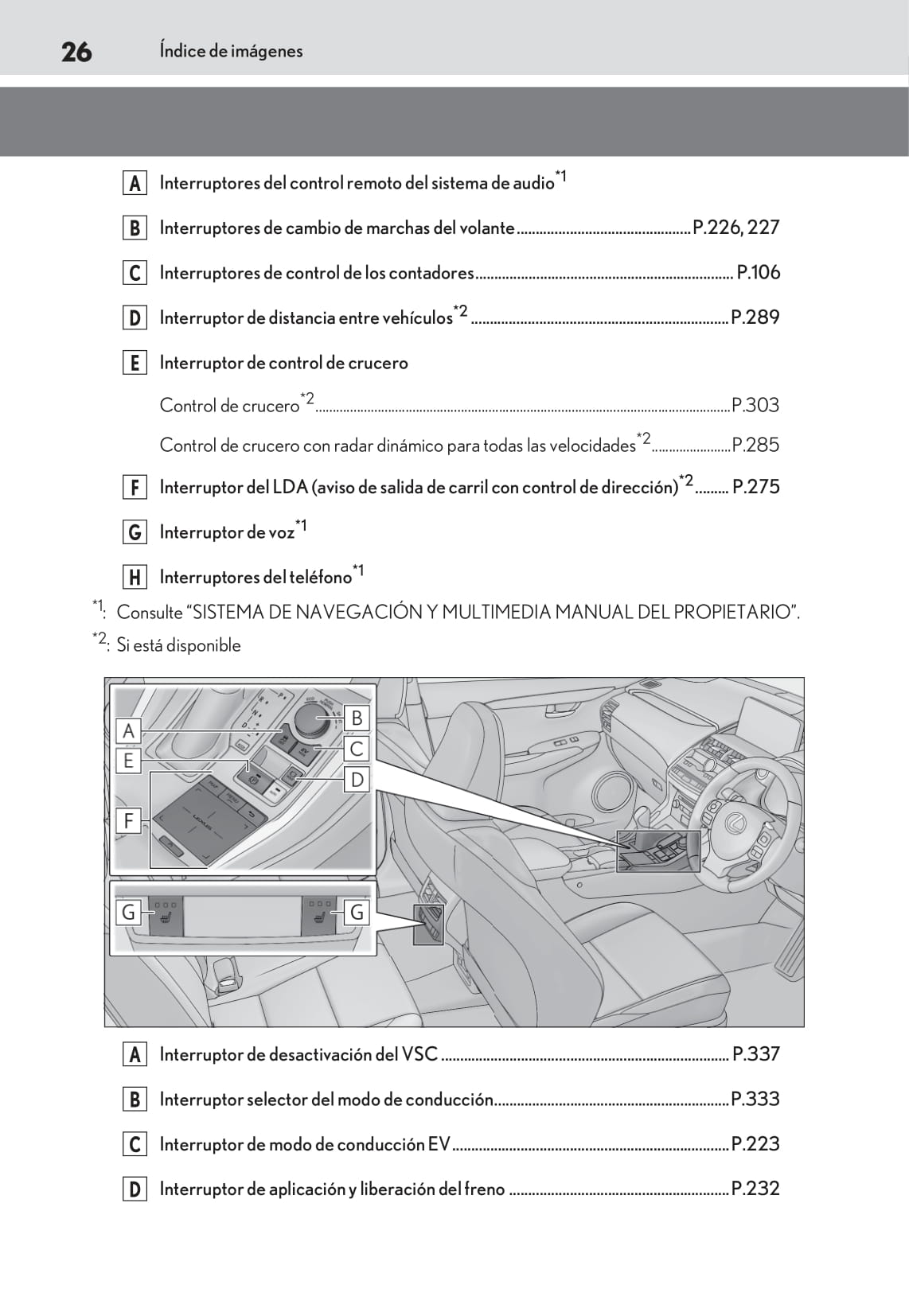 2017-2019 Lexus NX 300h Manuel du propriétaire | Espagnol