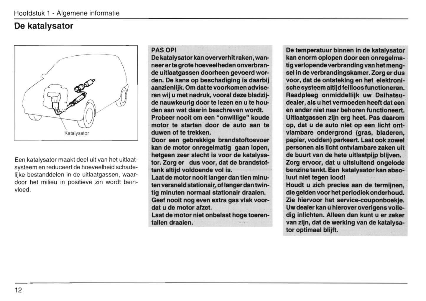 1999-2002 Daihatsu Move Bedienungsanleitung | Niederländisch