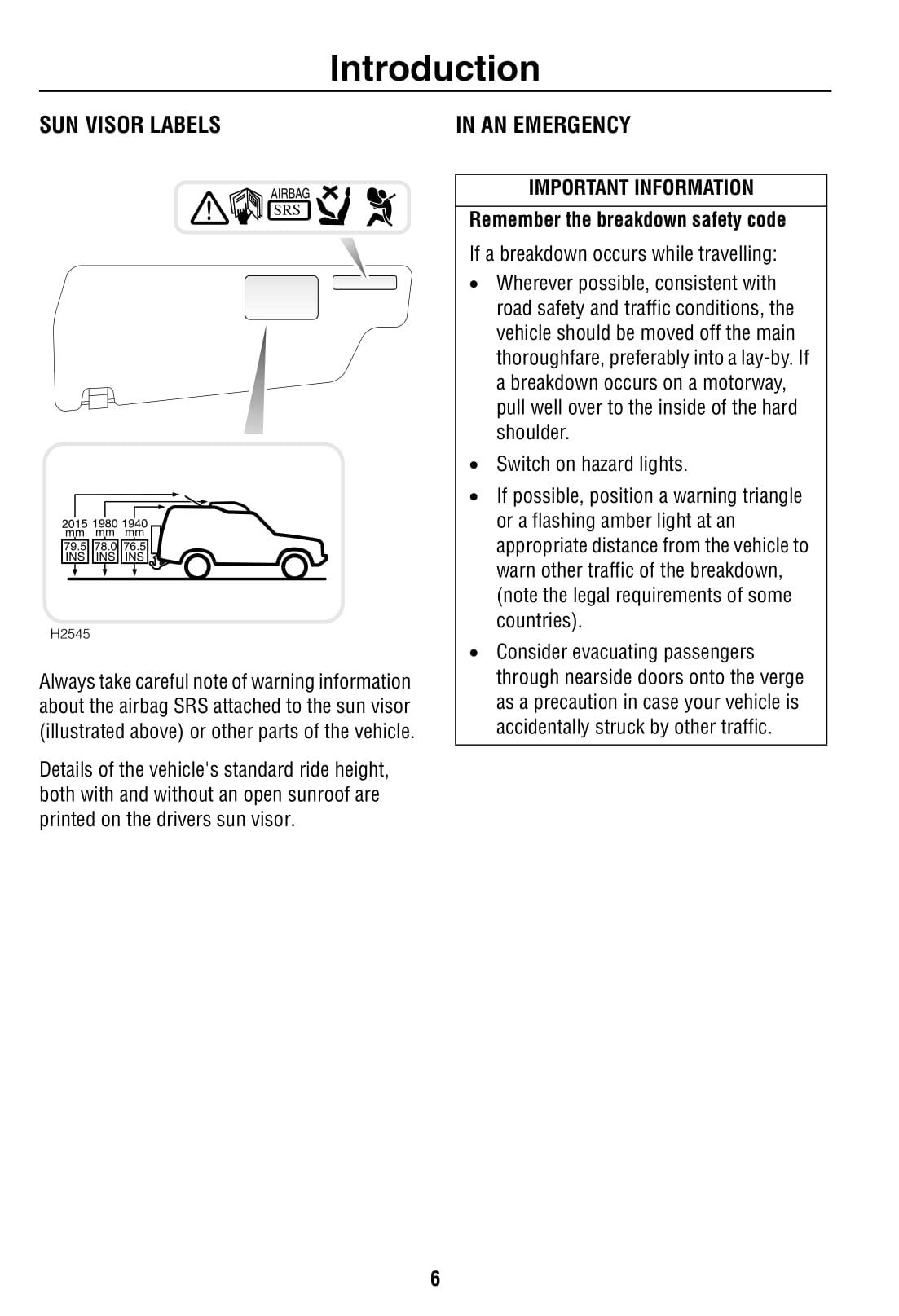 1999-2002 Land Rover Discovery 2 Manuel du propriétaire | Anglais