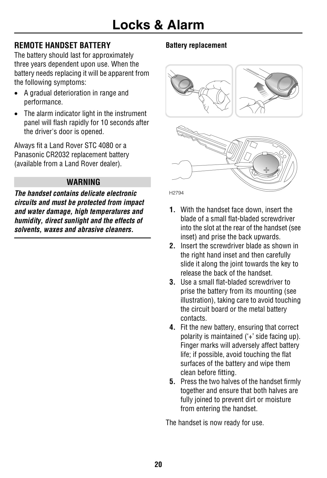 1999-2002 Land Rover Discovery 2 Manuel du propriétaire | Anglais