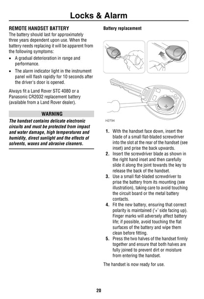 1999-2002 Land Rover Discovery 2 Manuel du propriétaire | Anglais