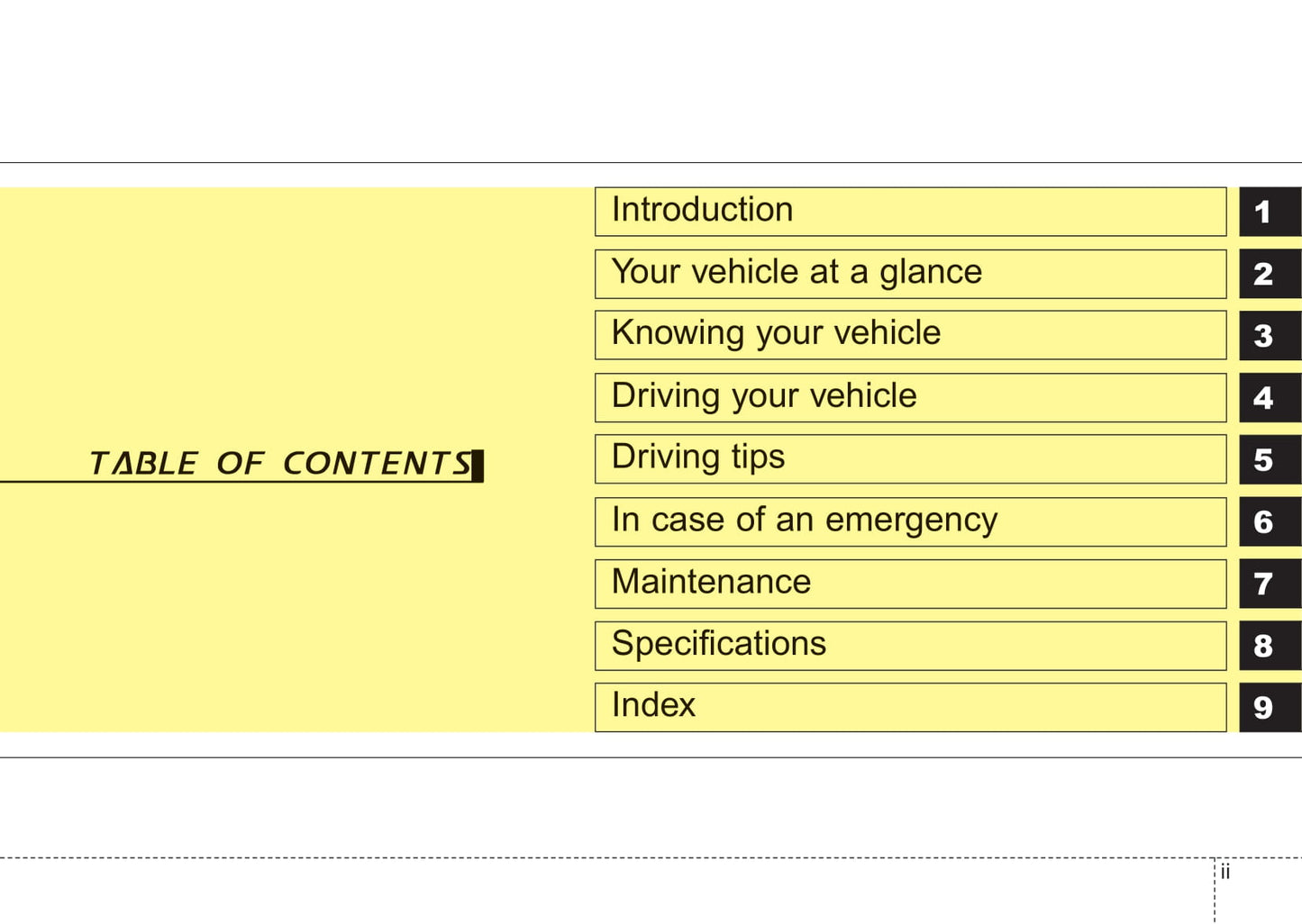 2005-2006 Kia Spectra Owner's Manual | English