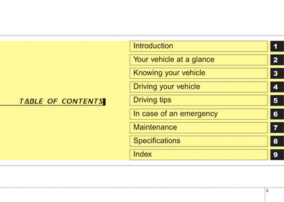 2005-2006 Kia Spectra Owner's Manual | English