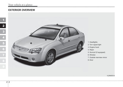 2005-2006 Kia Spectra Owner's Manual | English