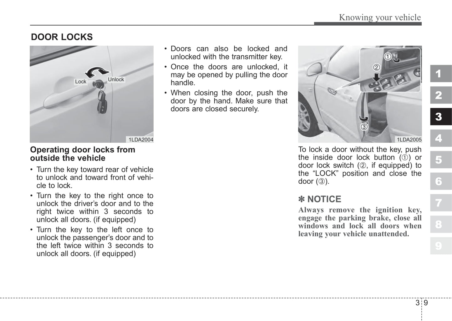 2005-2006 Kia Spectra Owner's Manual | English