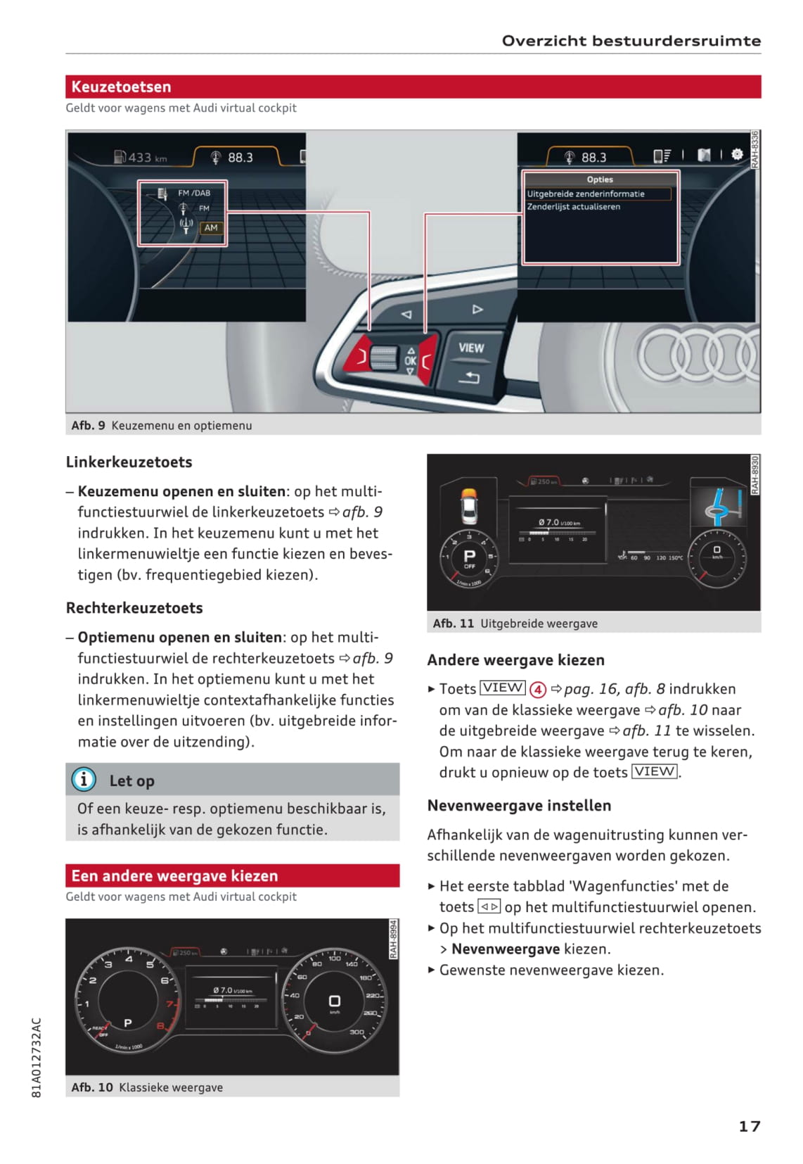 2016-2018 Audi Q2 Owner's Manual | Dutch