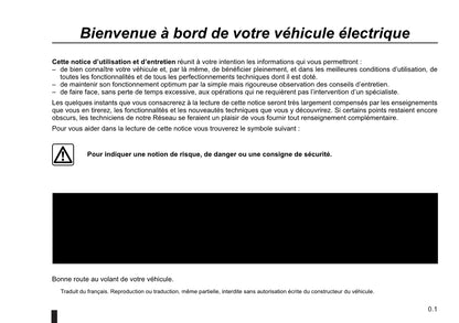 2016-2017 Renault Zoe Owner's Manual | French