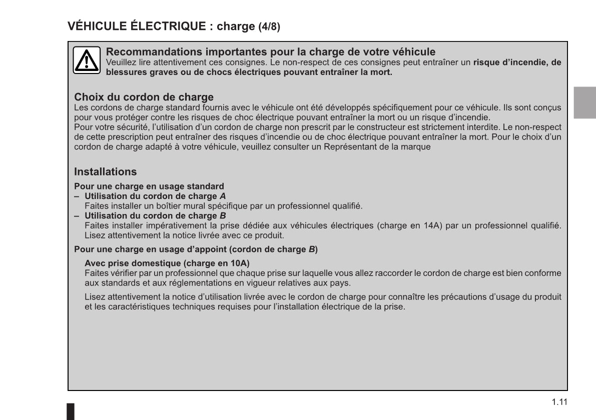 2016-2017 Renault Zoe Owner's Manual | French