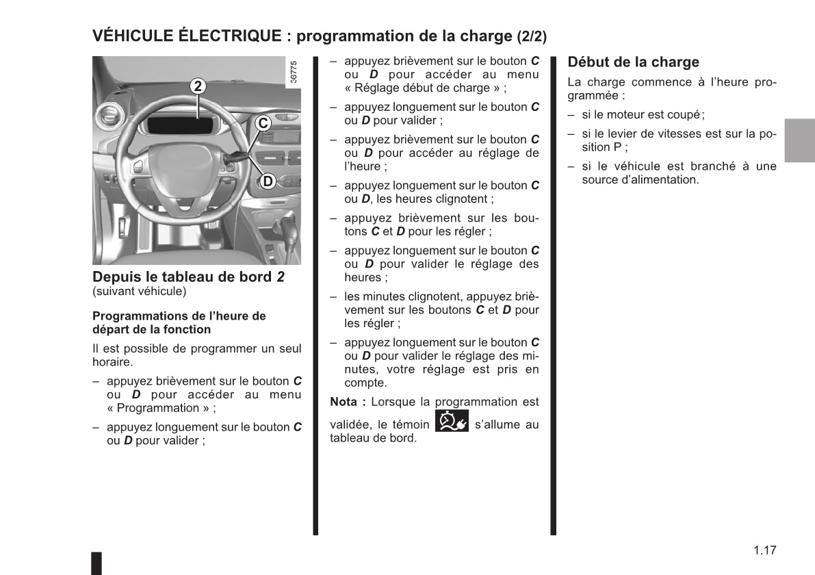 2016-2017 Renault Zoe Owner's Manual | French