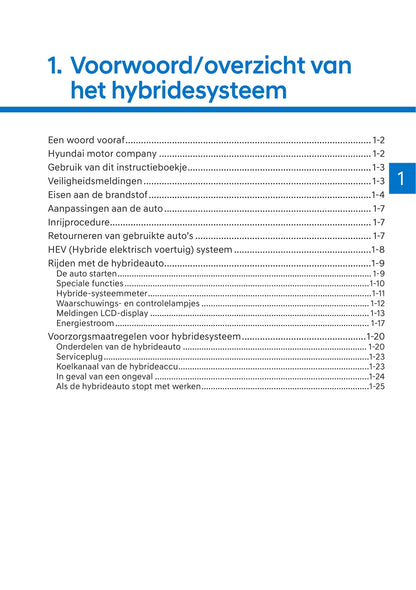 2021-2022 Hyundai Kona Hybrid Gebruikershandleiding | Nederlands