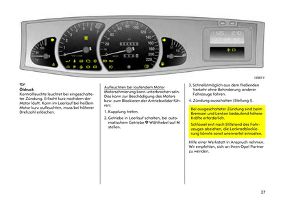 1999-2003 Opel Omega Bedienungsanleitung | Deutsch