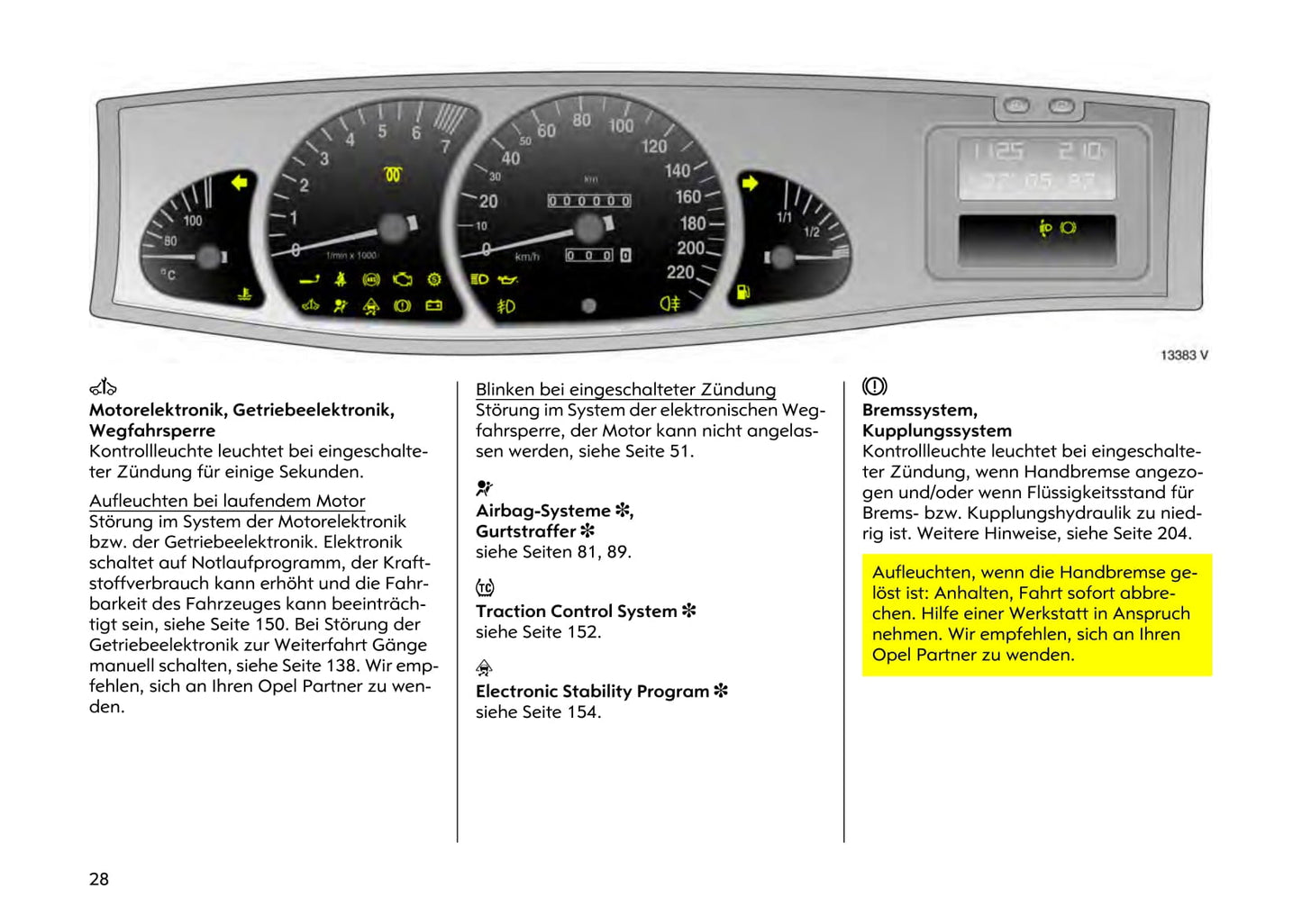 1999-2003 Opel Omega Bedienungsanleitung | Deutsch