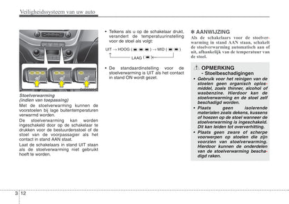 2012-2013 Kia Cee'd Bedienungsanleitung | Niederländisch