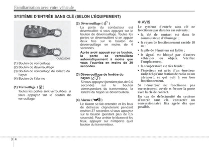 2010 Kia Sorento Owner's Manual | French