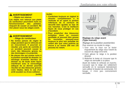 2010 Kia Sorento Owner's Manual | French