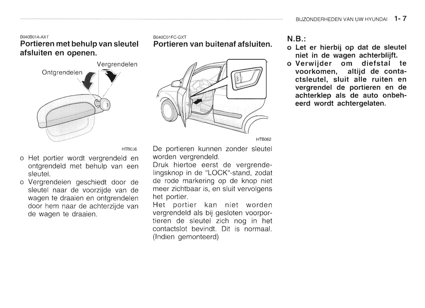 2002-2003 Hyundai Getz Gebruikershandleiding | Nederlands