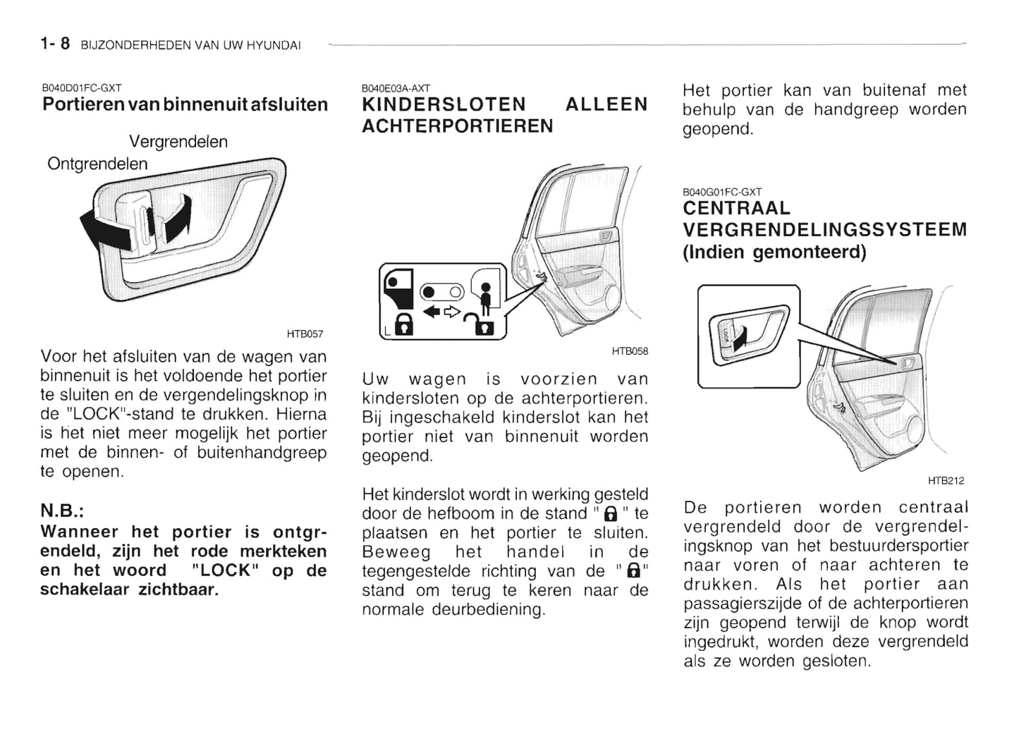 2002-2003 Hyundai Getz Gebruikershandleiding | Nederlands