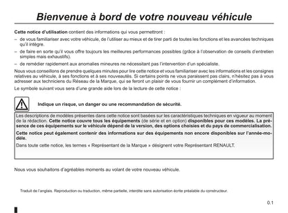 2010-2011 Renault Latitude Owner's Manual | French