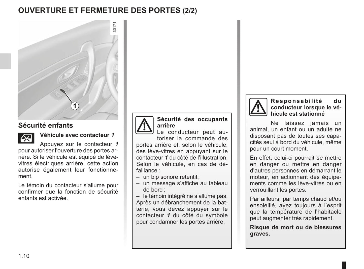 2010-2011 Renault Latitude Owner's Manual | French