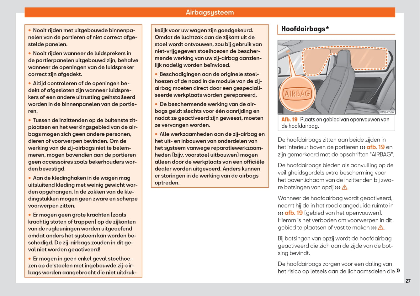 2019-2020 Seat Mii Electric Owner's Manual | Dutch