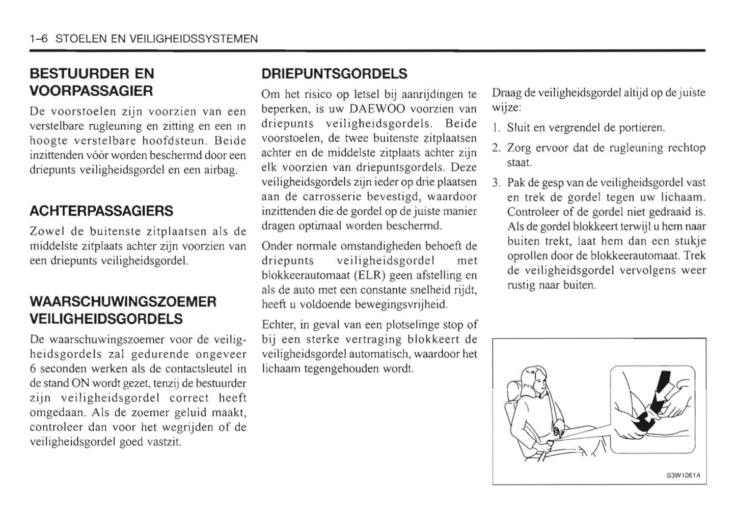 2000-2006 Daewoo Evanda Gebruikershandleiding | Nederlands