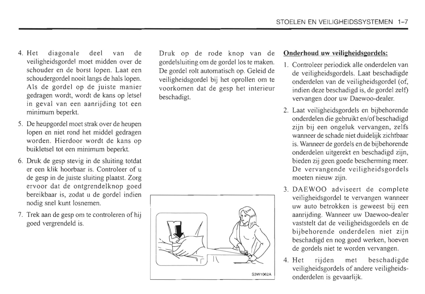 2000-2006 Daewoo Evanda Gebruikershandleiding | Nederlands