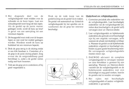 2000-2006 Daewoo Evanda Gebruikershandleiding | Nederlands