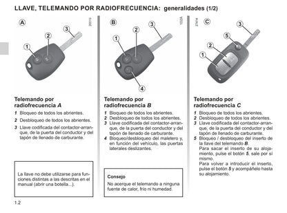 2018-2019 Renault Kangoo Owner's Manual | Spanish