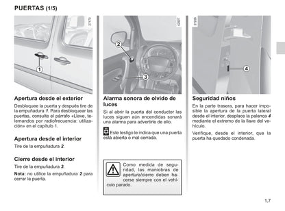 2018-2019 Renault Kangoo Owner's Manual | Spanish