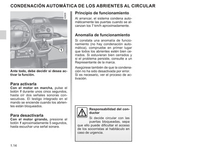 2018-2019 Renault Kangoo Owner's Manual | Spanish