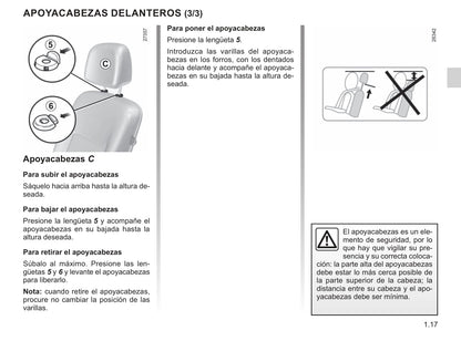 2018-2019 Renault Kangoo Owner's Manual | Spanish